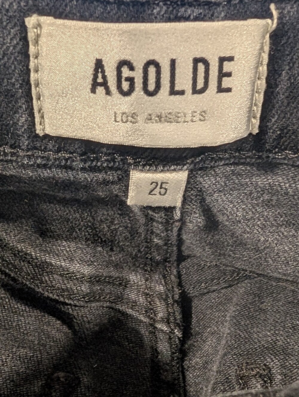 AGOLDE | Riley High Rise Straight Crop Jeans In Panoramic Washed Black - Picture 4 of 13